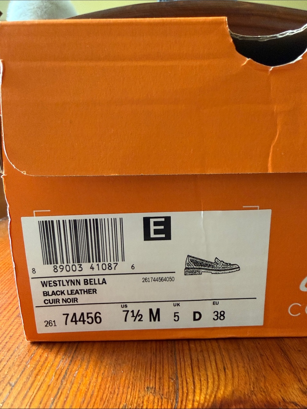 Black Ladies Clarks Westlynn Bella Loafers - Picture 9 of 9